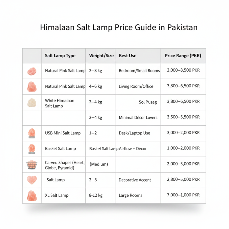 Salt Lamps in Pakistan