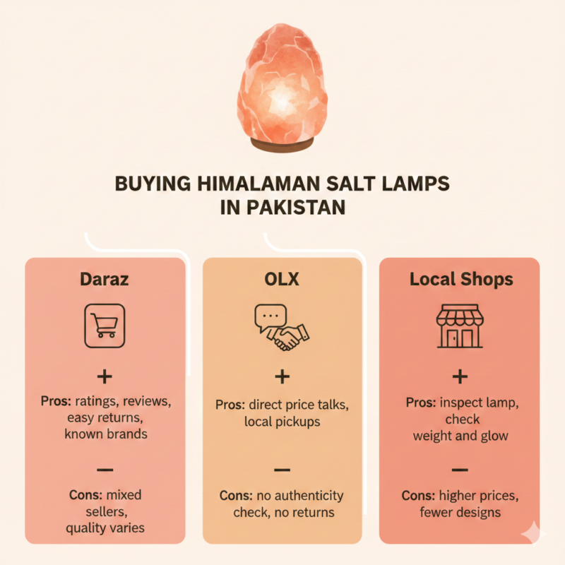 Himalayan salt lamps in Pakistan