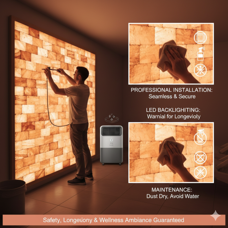 Himalayan salt tiles and bricks